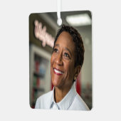 フォトパーソナライズされたオーナメント両面 メタルオーナメント (正面左)