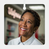 フォトパーソナライズされたオーナメント両面 メタルオーナメント (正面)