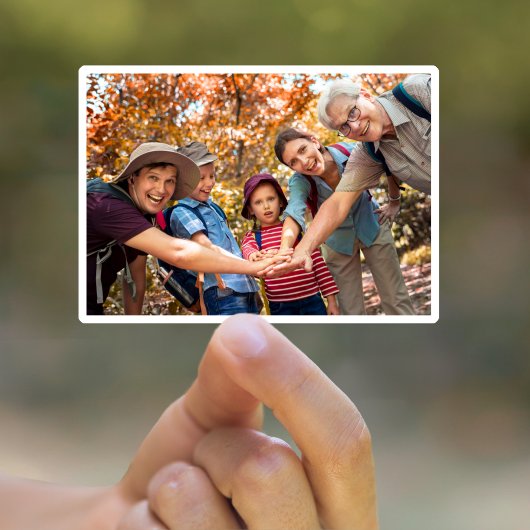 フォトパーソナライズされたカスタムビジネスのロゴ写真 シール