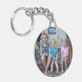 フォトパーソナライズされたキーチェーン キーホルダー (正面左)