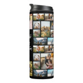 フォトパーソナライズされたコラージュと引用文 タンブラー (回転右)