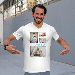 フォトパーソナライズされたコラージュと文字 Tシャツ