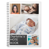 フォトパーソナライズされたコラージュカスタムDIY ノートブック (正面)