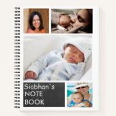 フォトパーソナライズされたコラージュカスタムDIY ノートブック (正面)