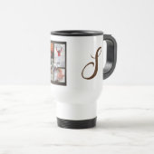 フォトパーソナライズされたコラージュタンブラー トラベルマグ (正面右)