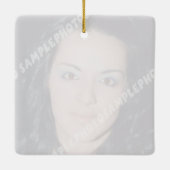 フォトパーソナライズされたスクエアオーナメント自分で作れ! セラミックオーナメント (裏面)