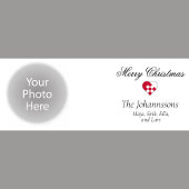 フォトパーソナライズされたスモールユール（キリスト降誕祭）ハート ジャンボコーヒーマグカップ