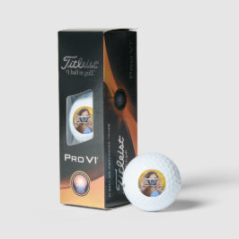フォトパーソナライズされたタイトルリストPro V1 ゴルフボール