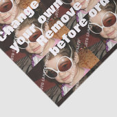 フォトパーソナライズされたティッシュペーパー。自分で作れ! 薄葉紙 (詳細)