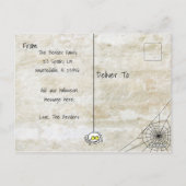 フォトパーソナライズされたハッピーハローウィン ポストカード (裏面)