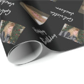 フォトパーソナライズされたハッピーバースデー包装紙 ラッピングペーパー (ロールコーナー)