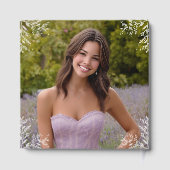 フォトパーソナライズされたパープルキンセアニェラゲストブック ゲストブック (裏面)