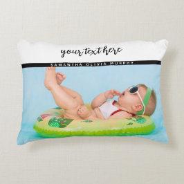 フォトパーソナライズされたベビーラブ&ネームメモリーズ アクセントクッション