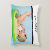 フォトパーソナライズされたベビーラブ&ネームメモリーズ アクセントクッション (正面(垂直))