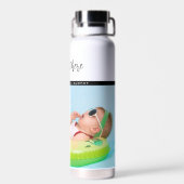 フォトパーソナライズされたベビーラブ&ネームメモリーズ ウォーターボトル (背面)