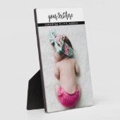 フォトパーソナライズされたベビーラブ&ネームメモリーズ フォトプラーク (側面)