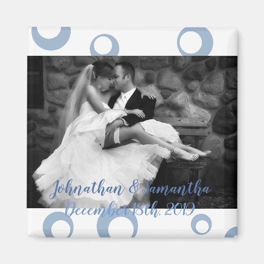 フォトパーソナライズされたマグネットシーホース海海ビーチ マグネット (正面)