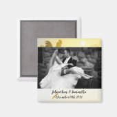 フォトパーソナライズされたマグネット日当たりの良いモーニングファーム数 マグネット (正面/裏面)