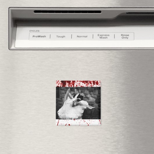 フォトパーソナライズされたマグネット血(ばちゃばちゃ)跳ねるバンパイアG マグネット (インサイチュ (食洗機))