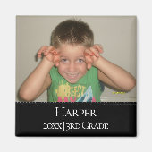 フォトパーソナライズされたマグネット |年シンプルの等級 マグネット (正面)