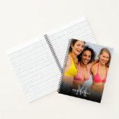 フォトパーソナライズされたモノグラム名 ノートブック (内部)