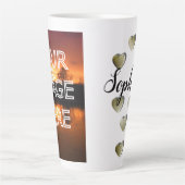 フォトパーソナライズされたラージラテマググ カフェラテマグ (正面)