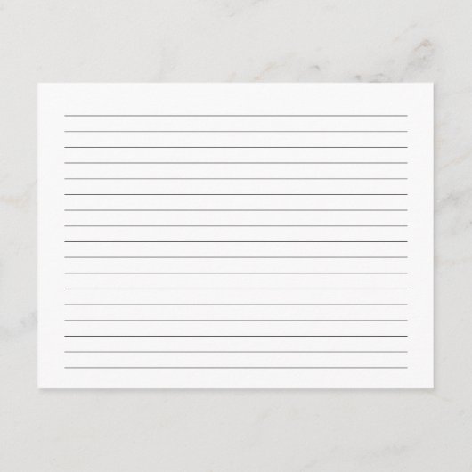 フォトパーソナライズされたレシピカード エンクロージャーカード (裏面)