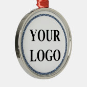 フォトパーソナライズされた写真ファミリークリスマスセラミ メタルオーナメント (右)