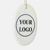 フォトパーソナライズされた写真ファミリークリスマス セラミックオーナメント (右)