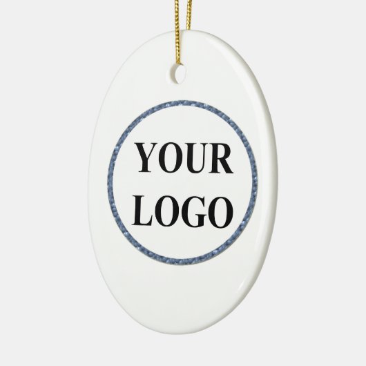 フォトパーソナライズされた写真ファミリークリスマス セラミックオーナメント (左)