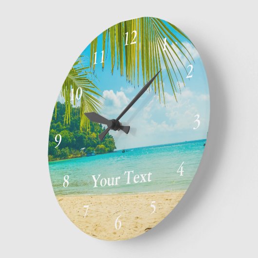 フォトパーソナライズされた文字カスタムウォールクロック ラージ壁時計 (傾斜)