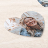 フォトパーソナライズされた紙コースター ペーパーコースター (アングル)