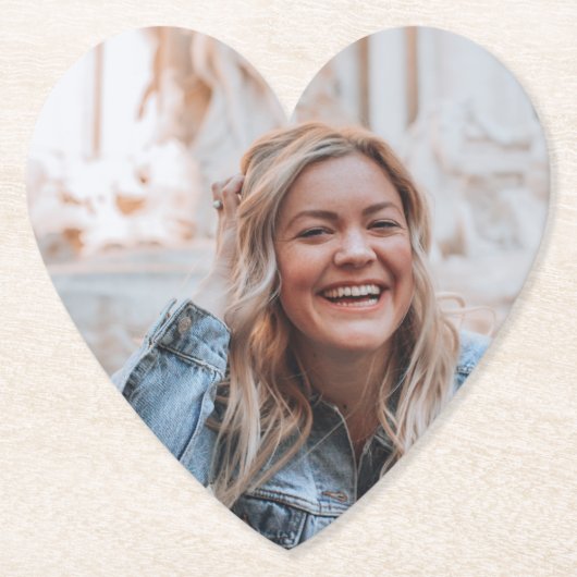 フォトパーソナライズされた紙コースター ペーパーコースター (正面)