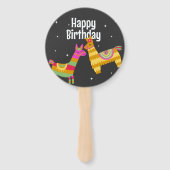 フォトパーソナライズされた誕生日ハンドファン ハンドファン (裏面)