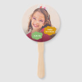 フォトパーソナライズされた誕生日ハンドファン ハンドファン (正面)