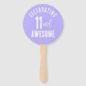 フォトパーソナライズされた誕生日ハンドファン ハンドファン (裏面)