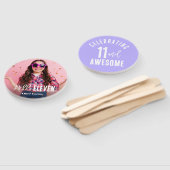 フォトパーソナライズされた誕生日ハンドファン ハンドファン (組立なし)