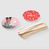 フォトパーソナライズされた誕生日ハンドファン ハンドファン (組立なし)