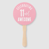 フォトパーソナライズされた誕生日ハンドファン ハンドファン (裏面)