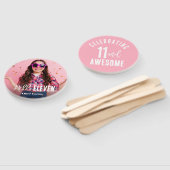 フォトパーソナライズされた誕生日ハンドファン ハンドファン (組立なし)