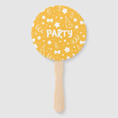 フォトパーソナライズされた誕生日ハンドファン ハンドファン (裏面)