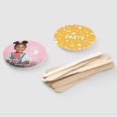 フォトパーソナライズされた誕生日ハンドファン ハンドファン (組立なし)