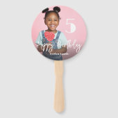 フォトパーソナライズされた誕生日ハンドファン ハンドファン (正面)