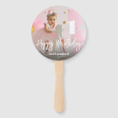 フォトパーソナライズされた誕生日ハンドファン ハンドファン (正面)