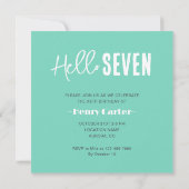 フォトパーソナライズされた誕生日 招待状 (裏面)