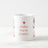 フォトパーソナライズされた顔おもしろいクリスマス小妖精や小人キッド コーヒーマグカップ (中央)