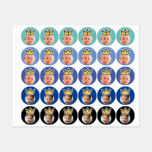 フォトパーソナライズされた顔シールパーティーミニ顔 ラベル