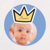 フォトパーソナライズされた顔シールパーティーミニ顔 ラベル (デザイン2)