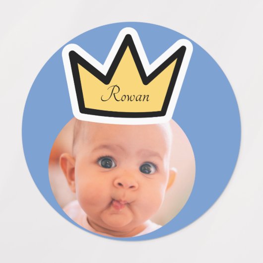 フォトパーソナライズされた顔シールパーティーミニ顔 ラベル (デザイン2)