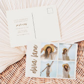 フォトパーティの招待状付きグラード写真葉書 ポストカード